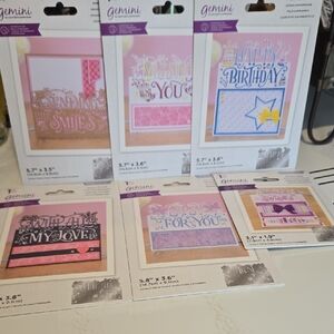 Lot Of 6 Crafter's Companion Everyday Sentiment Edge'able Dies NEW